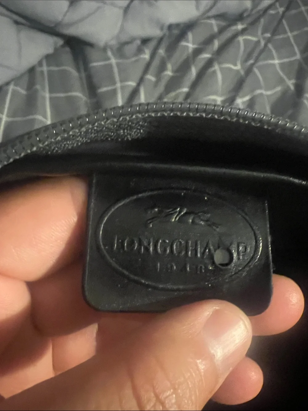 Longchamp Gray and Brown Men's Messenger Bag